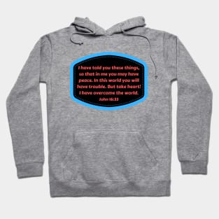 Bible Verse John 16:33 Hoodie